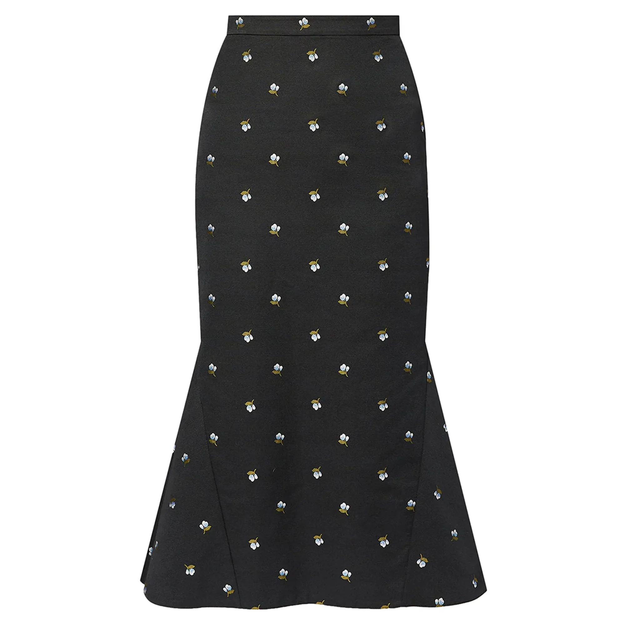 Pencil Fit-Flare Skirt