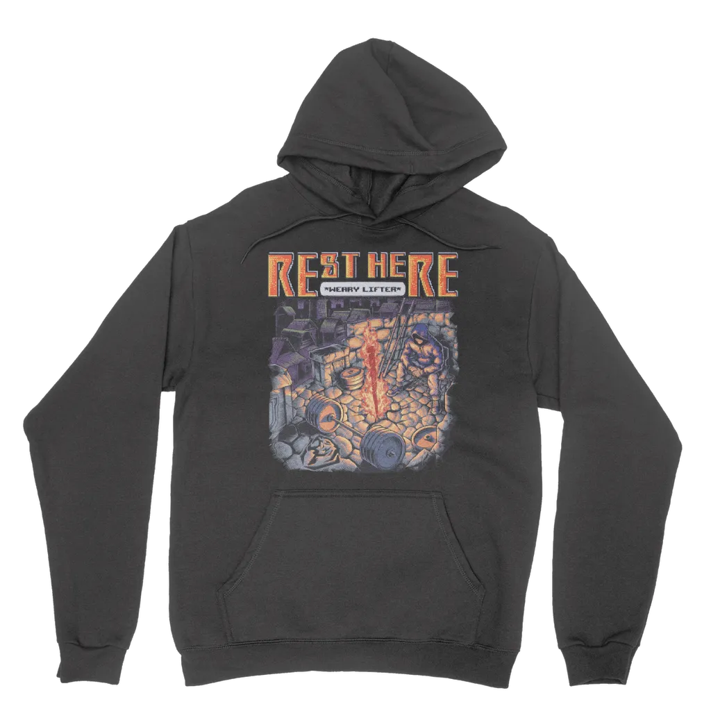 Rest Here Weary Lifter Hoodie