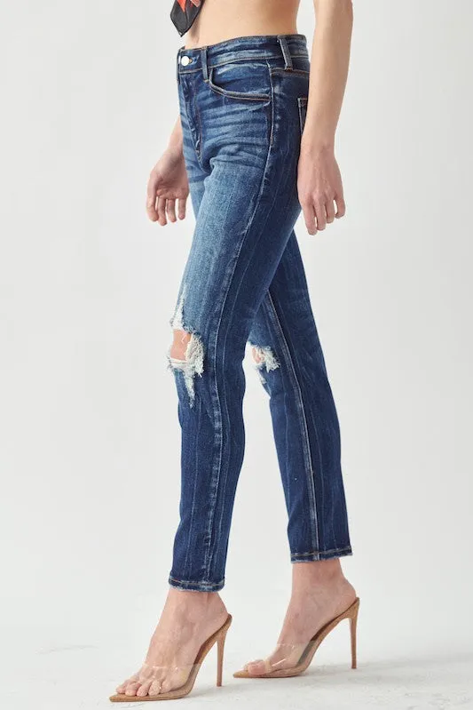 Ruby High Rise Stretch Ankle Cigarette Jeans