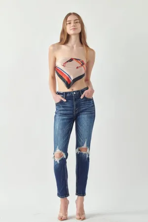 Ruby High Rise Stretch Ankle Cigarette Jeans