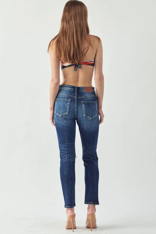 Ruby High Rise Stretch Ankle Cigarette Jeans