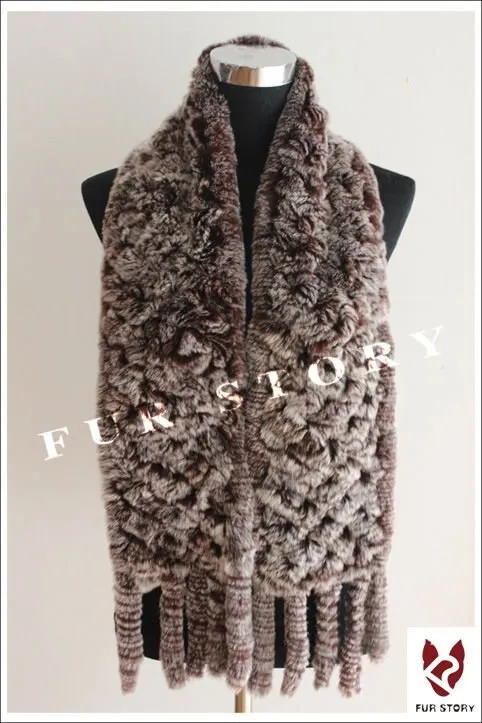 Scarfs for Women Real REX BIG Rabbit Fur Scarf Wrap Cape 050103