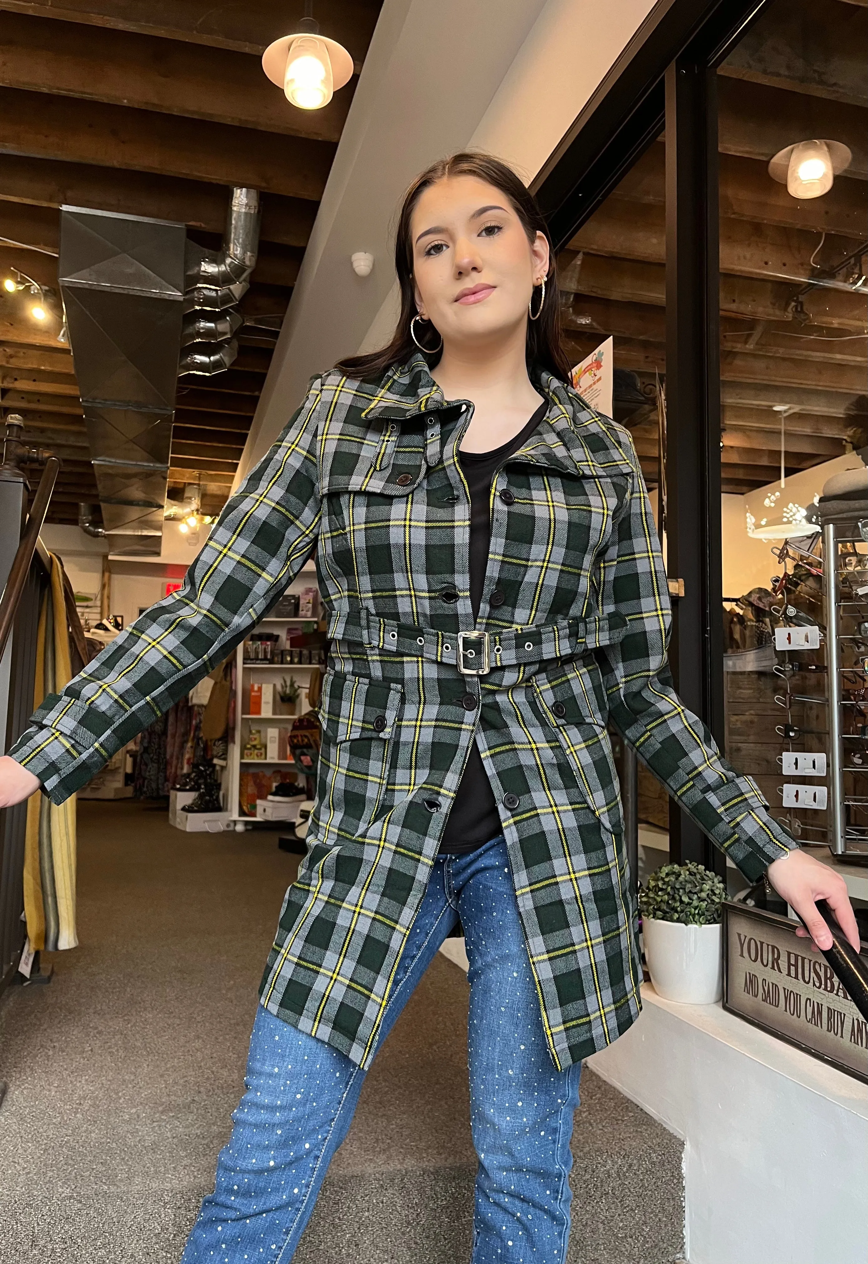 Scottish Tartan Trench Coats (3 Tartan Colours)