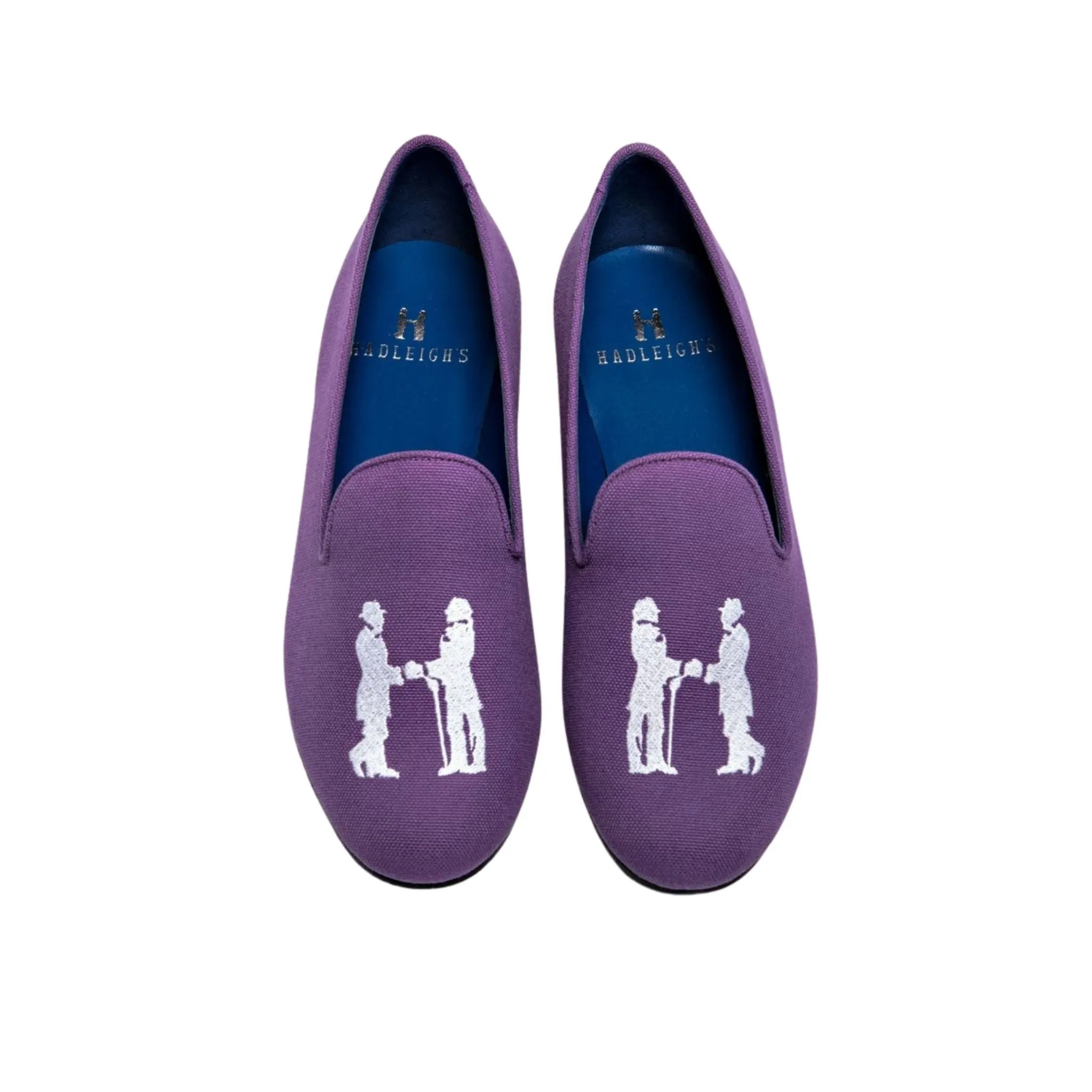 Slipper in Purple with White Logo