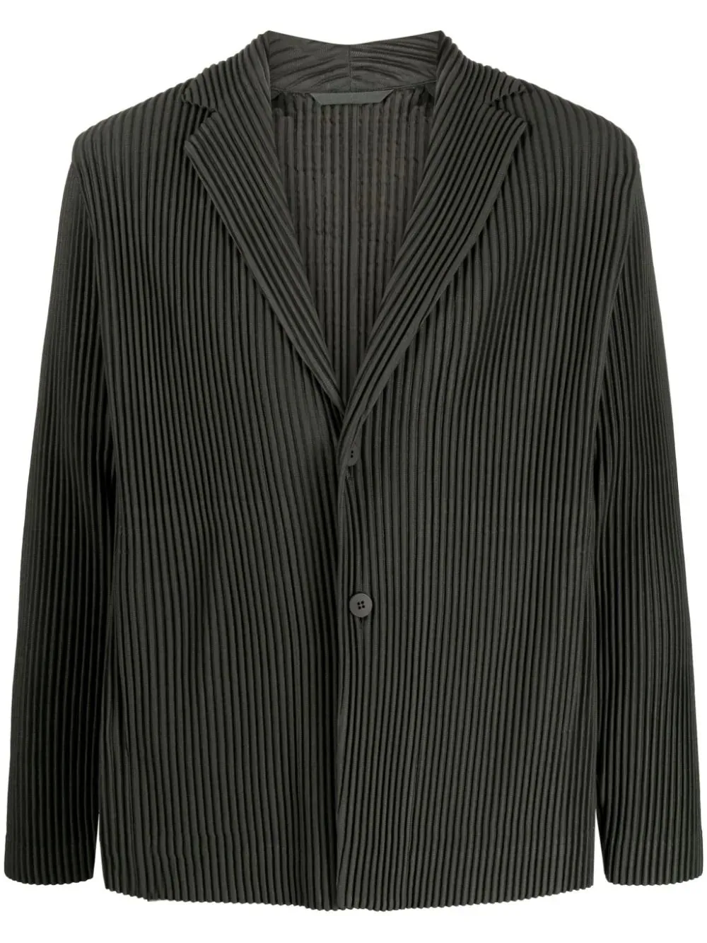 Tailored Pleated Blazer - Ebony Khaki