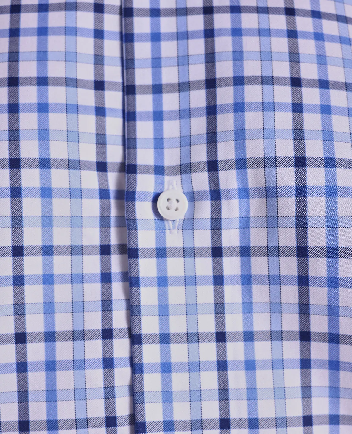 The Brookes - Multi Gingham Dress Shirt - Blue/Navy