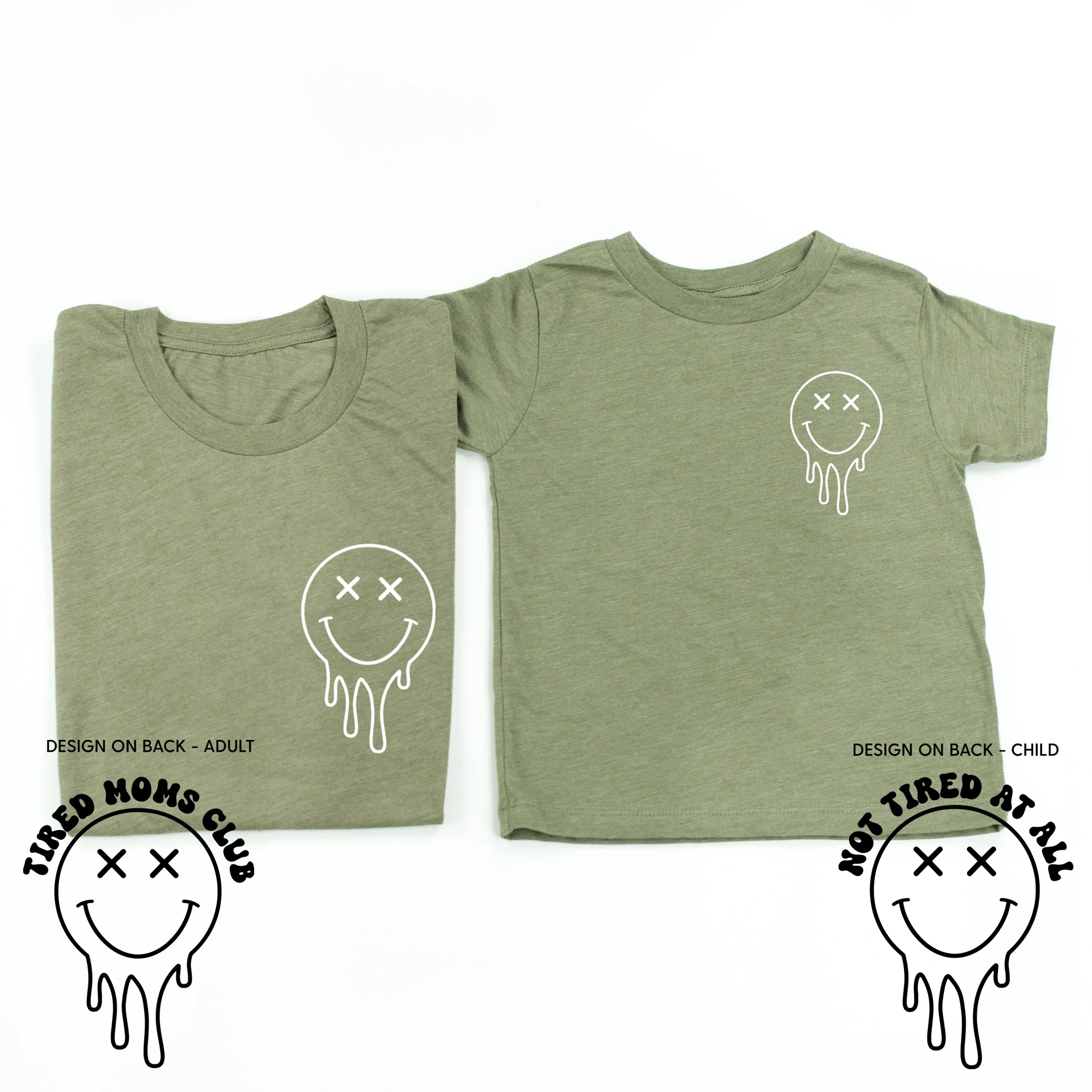 TIRED MOMS CLUB / NOT TIRED AT ALL - (w/ Melty X) - Set of 2 Matching Shirts