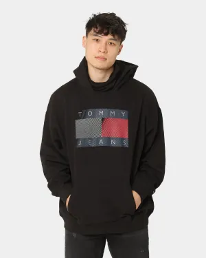 Tommy Jeans Reflective Flag Hoodie Black