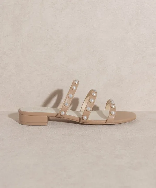 Valerie Pearl Flat Sandal