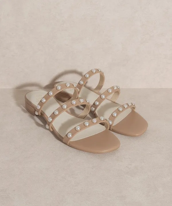 Valerie Pearl Flat Sandal