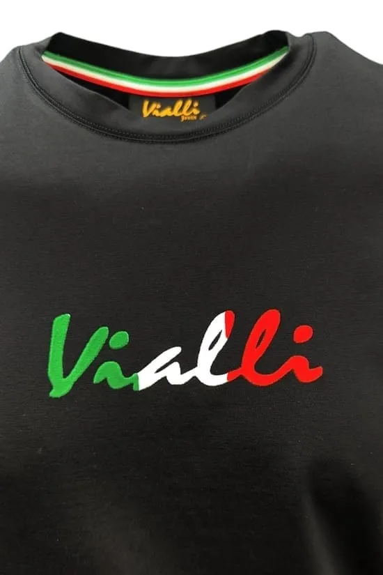 Vialli Mens Black Bold T-shirt