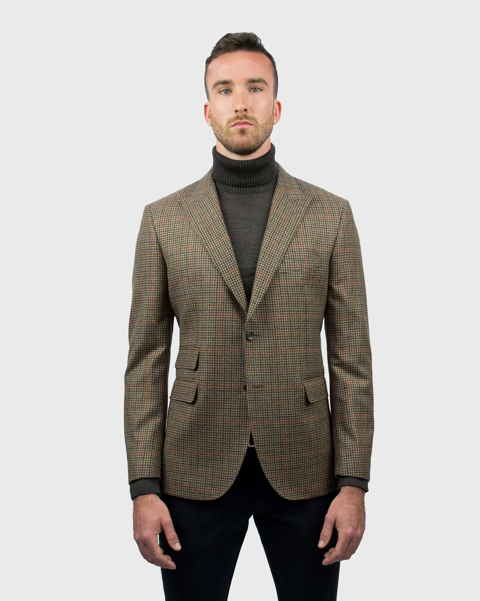 VINCENT & FRANKS VFFJJ950 TAN CHECK JACKET