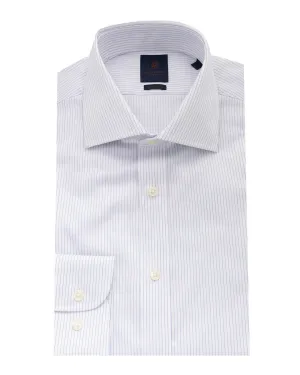 White Fine Stripe Non-iron Shirt