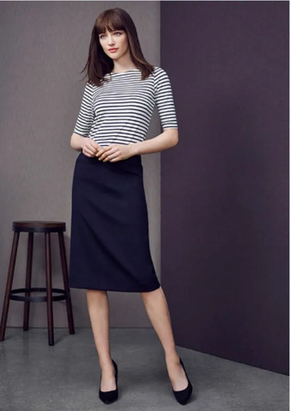 WOMENS RELAXED FIT WOOL BLEND SKIRT   24011