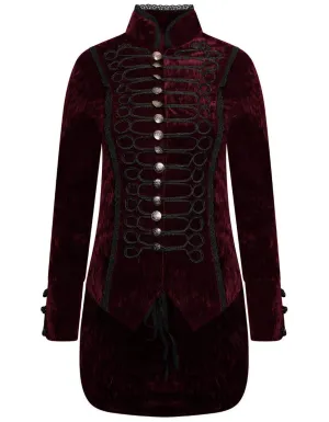 Women's Velvet Brocade Tailcoat