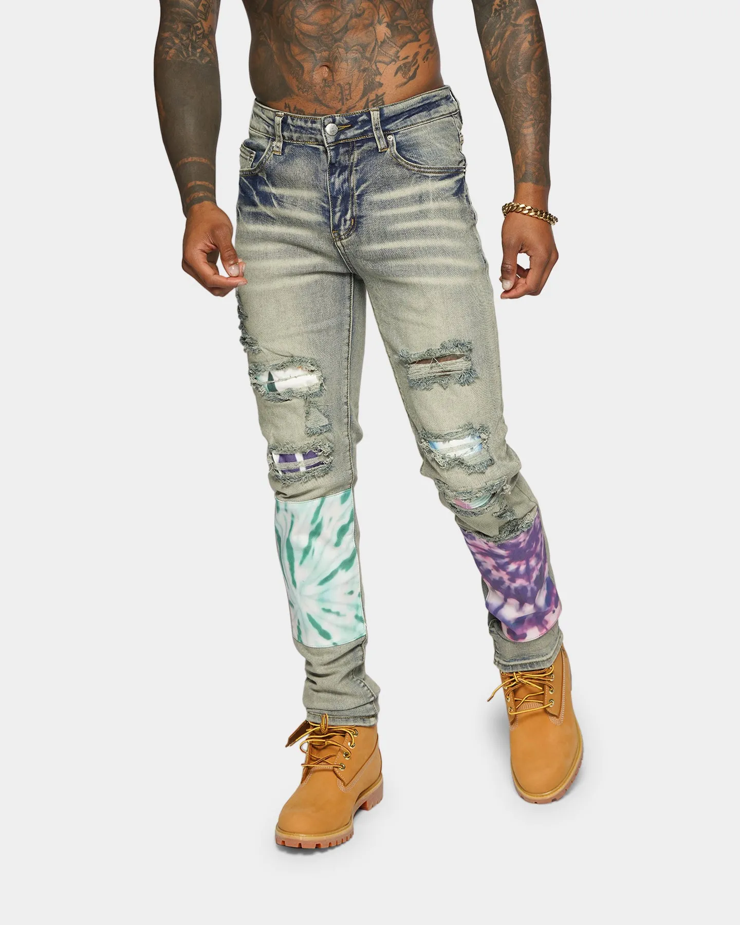 XXIII Nolen Tie Dye Jeans Blue