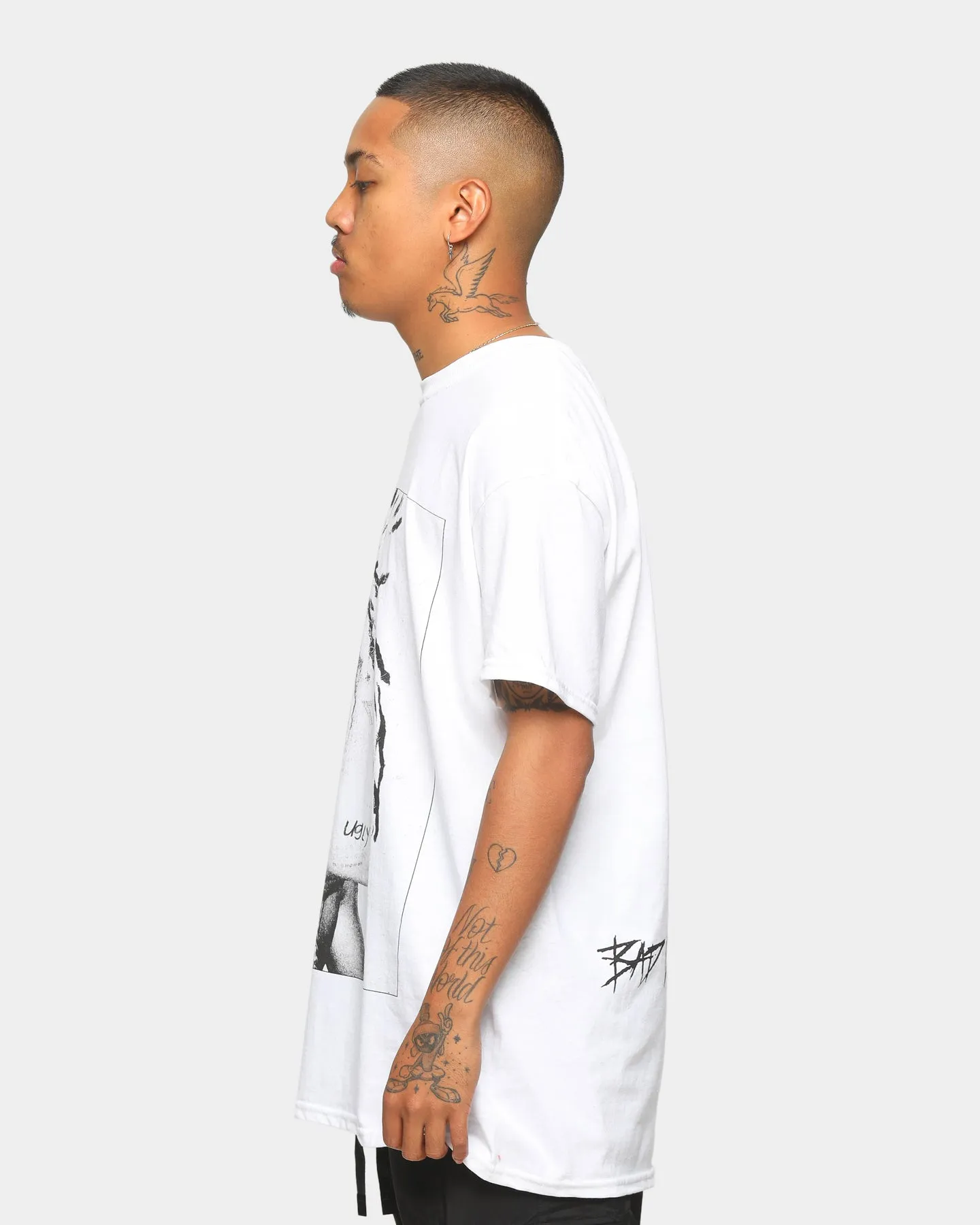 XXXTentacion Men's Bad Vibes Short Sleeve Vintage T-Shirt White