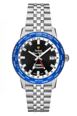 Zodiac Super Sea Wolf World Time Rowing Blazers Limited Edition ZO9414